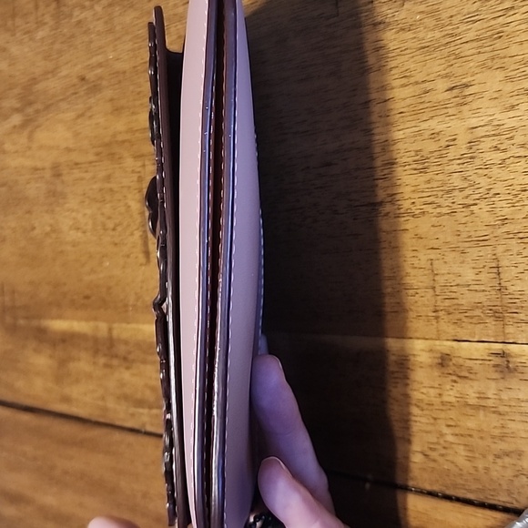 COACH DUSTY ROSE TEA ROSE CLUTCH WRISTLET NWOT - Picture 16 of 16